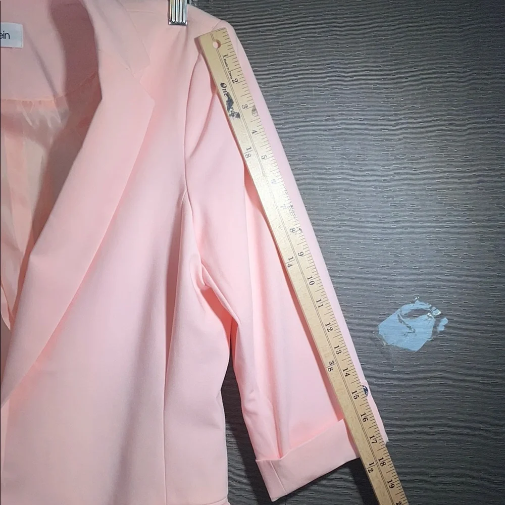 Calvin Klein Pink‎ Tailored Blazer with Textured Fabric